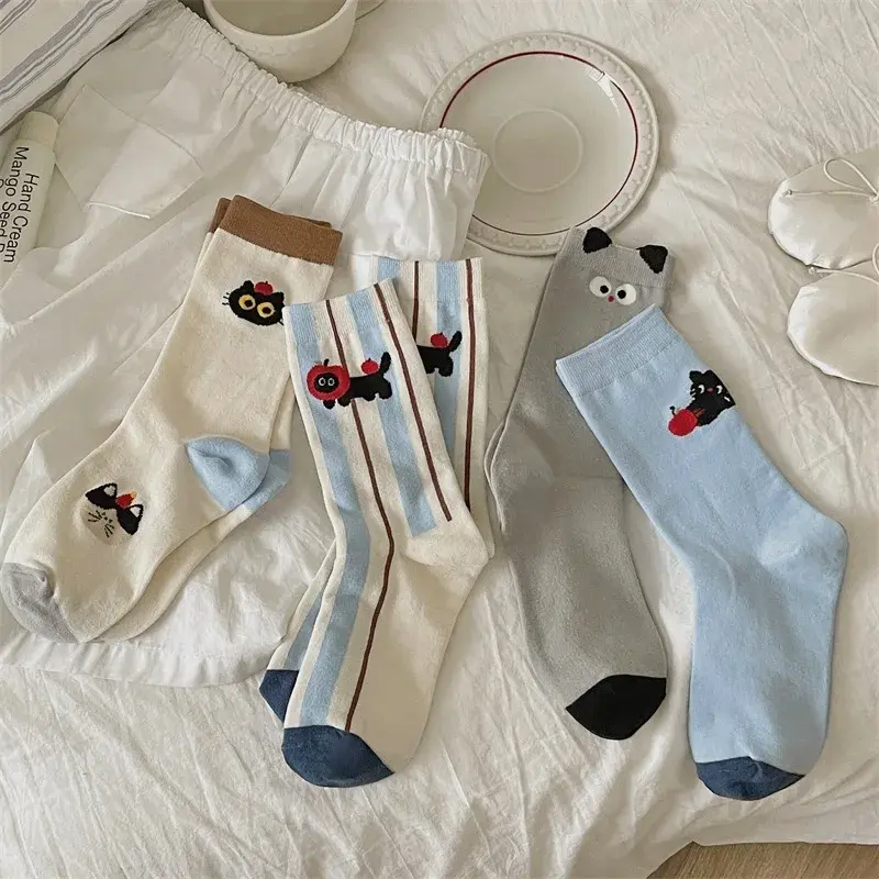 Cartoon Cats Crew Socks