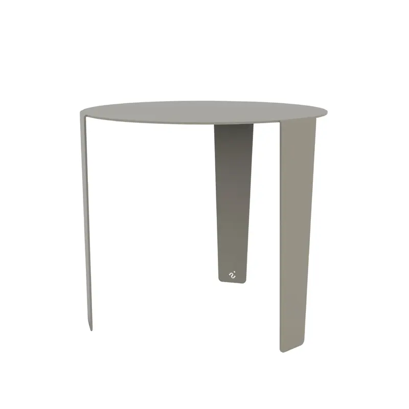 Cascado Bijzettafel Zijde Grijs Staal Steelful
