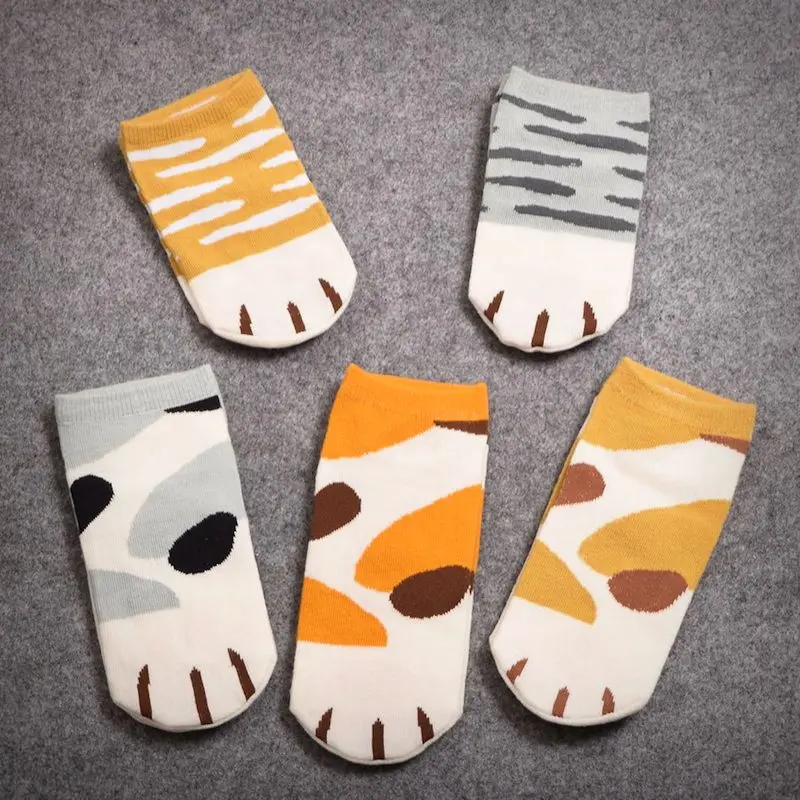 Cat Paw Low Sneaker Socks