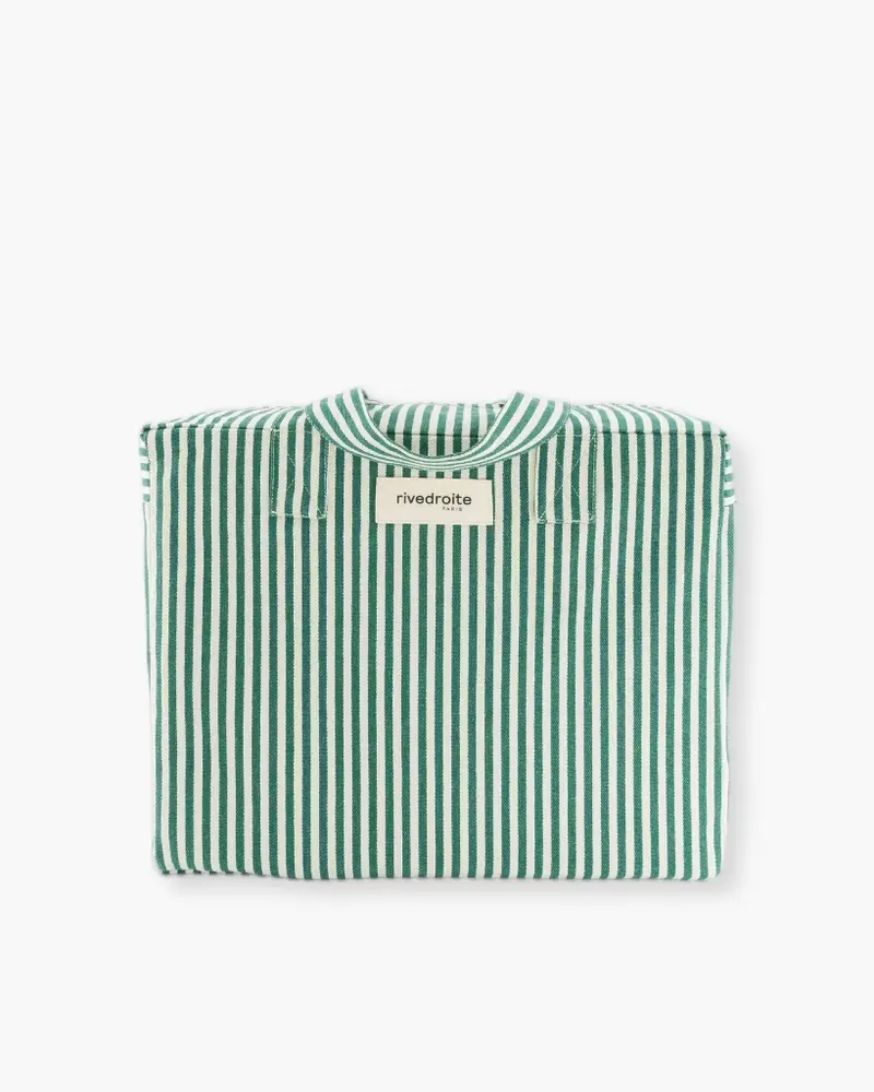 Célestins The 24-Hours Bag - Rayé Vert Blanc [PRE ORDER]