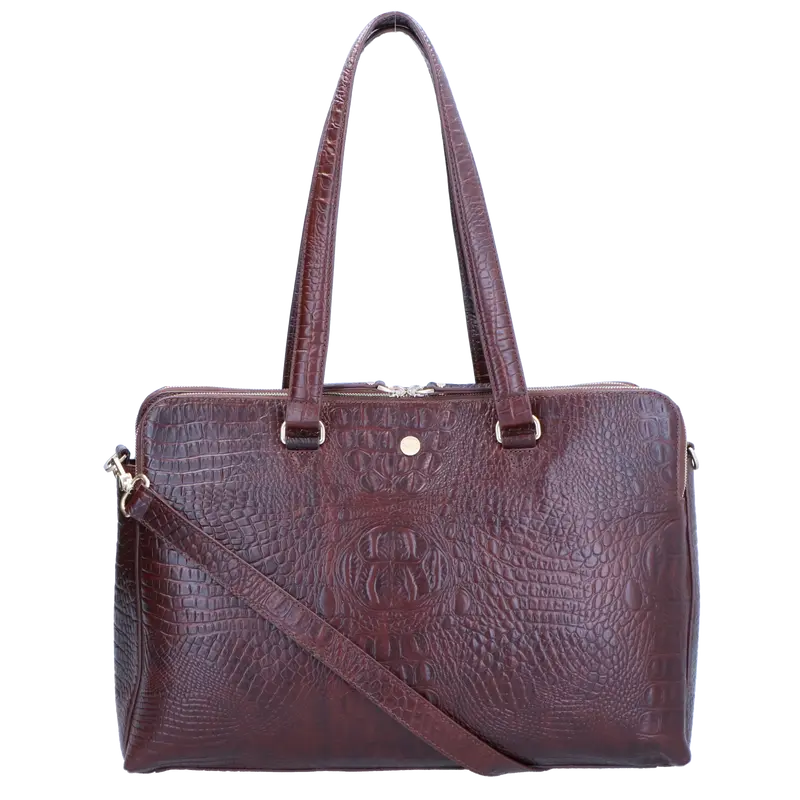 CHARLOTTE15.6 Croco - Brown