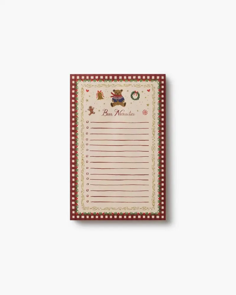 Checklist Notepad - Beary Christmas [PRE ORDER]