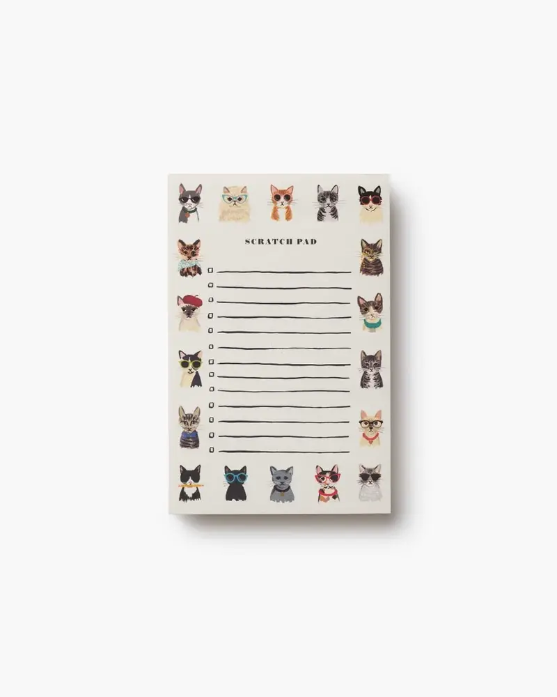 Checklist Notepad - Cool Cats