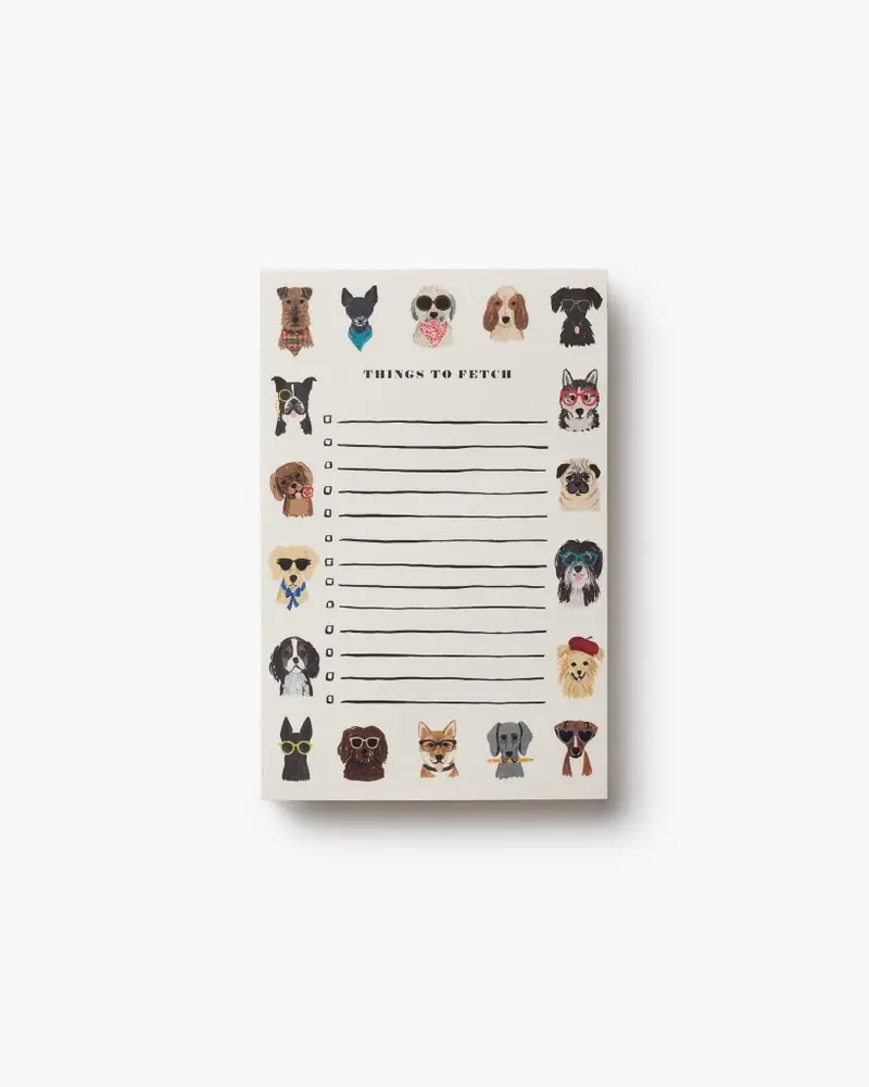 Checklist Notepad - Dog Days