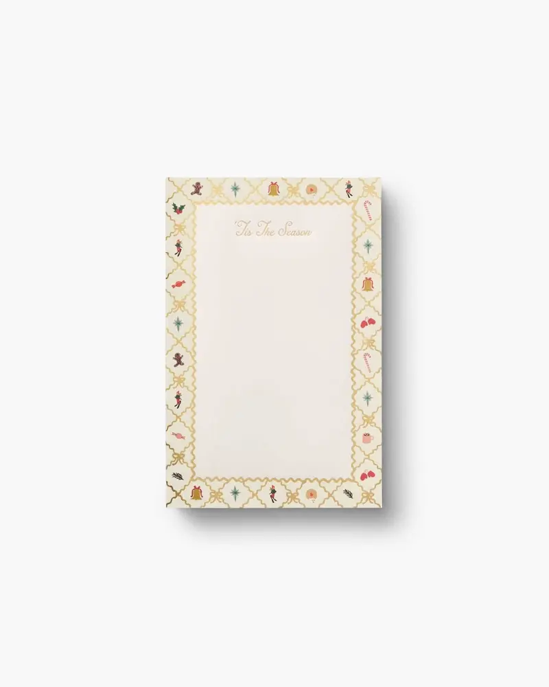 Checklist Notepad - Holiday Argyle