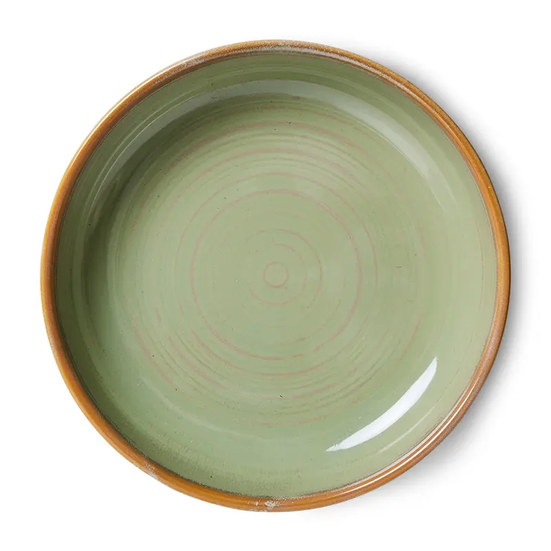 Chef ceramics diep bord moss green