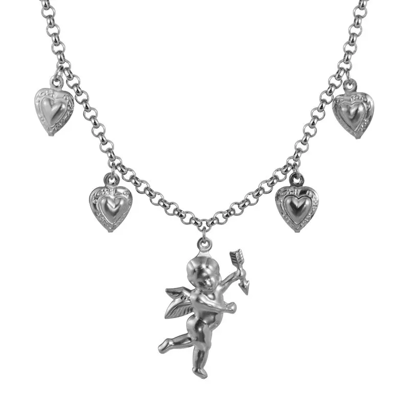 Cherub Heart Necklace