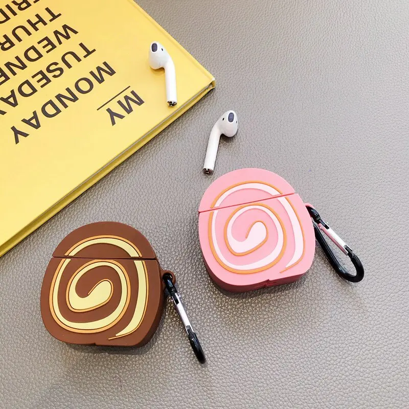 Chiffon Roll Cake Airpod Case Cover (2 Colours)