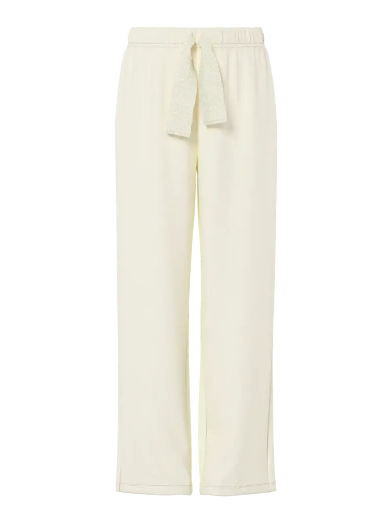 Chilli wide glitter sweater pants white pepper