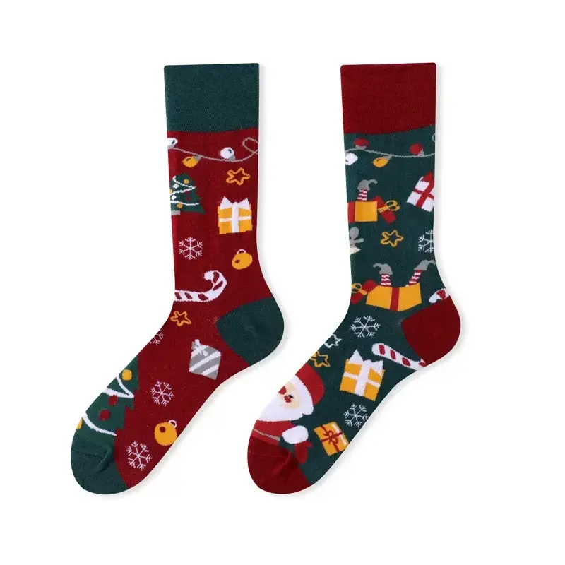 Christmas Party Mismatched Crew Socks