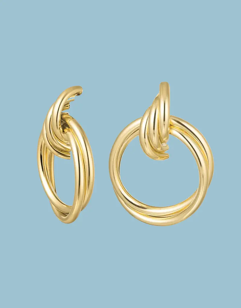 Chunky knot earrings