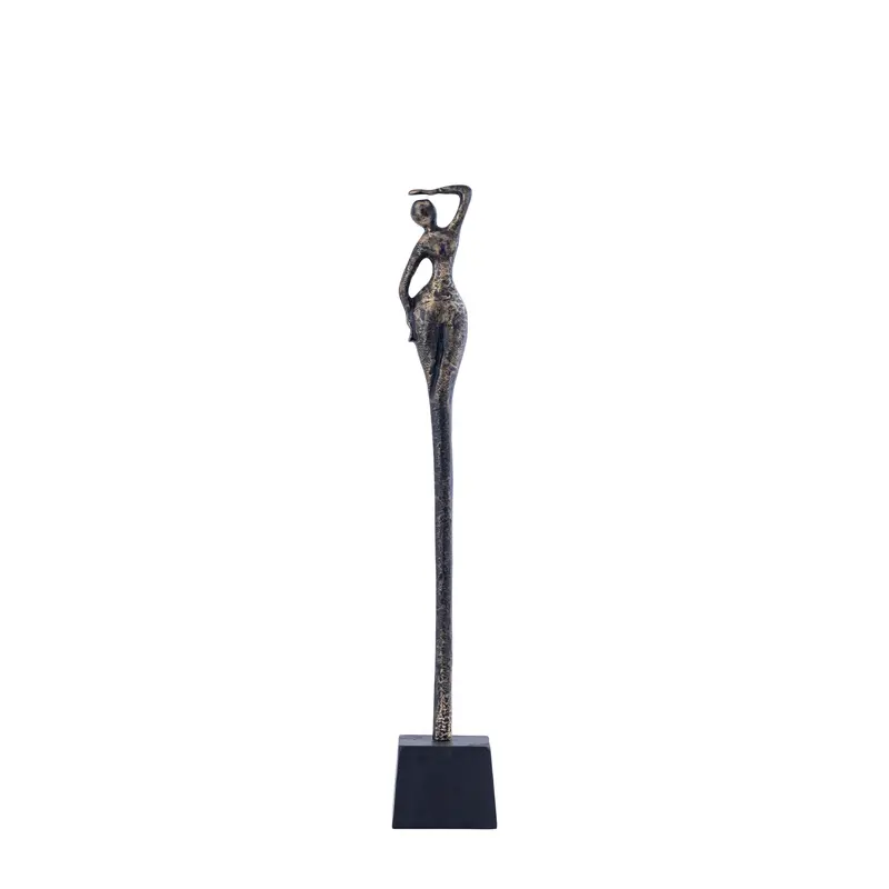 Ciwan Antique Brass alu casted women statue B PTMD