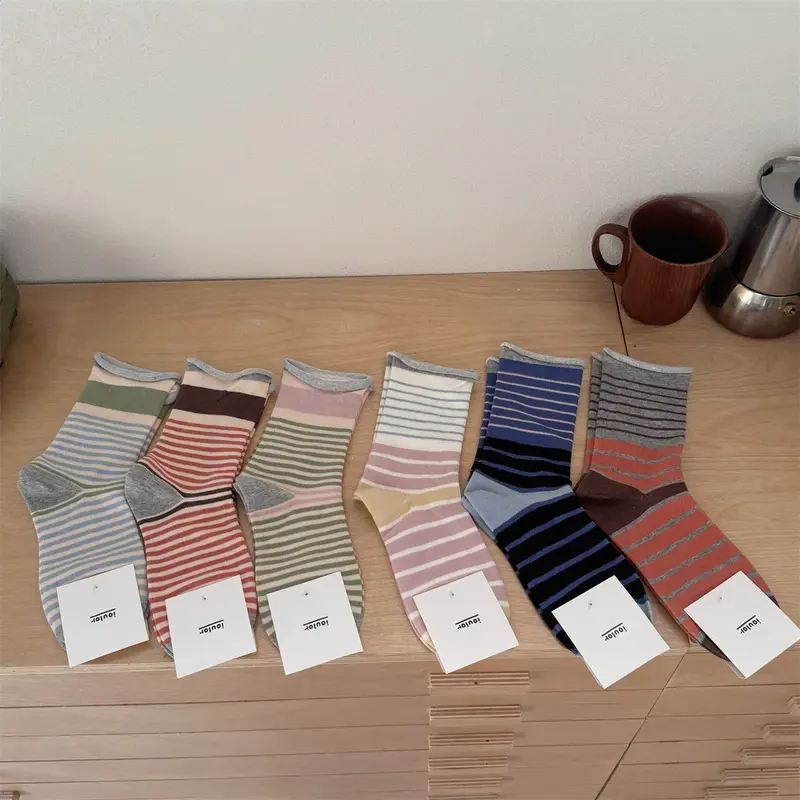 Classic Stripe Crew Socks