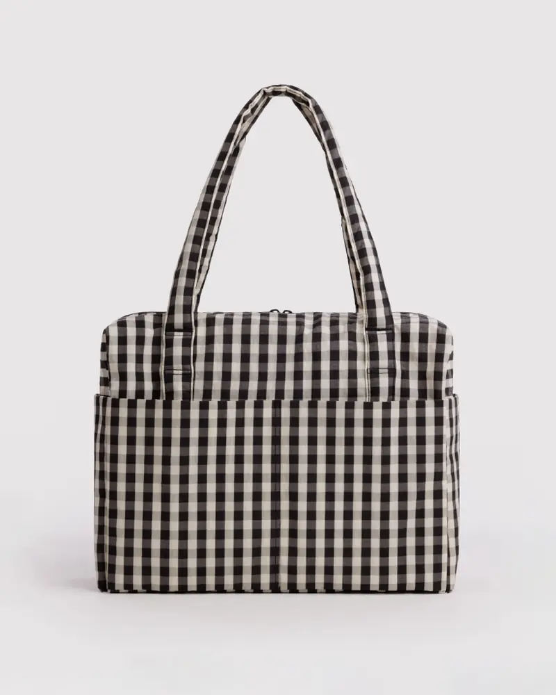Cloud Carry-On Bag - Black & Cream Gingham [PRE ORDER]