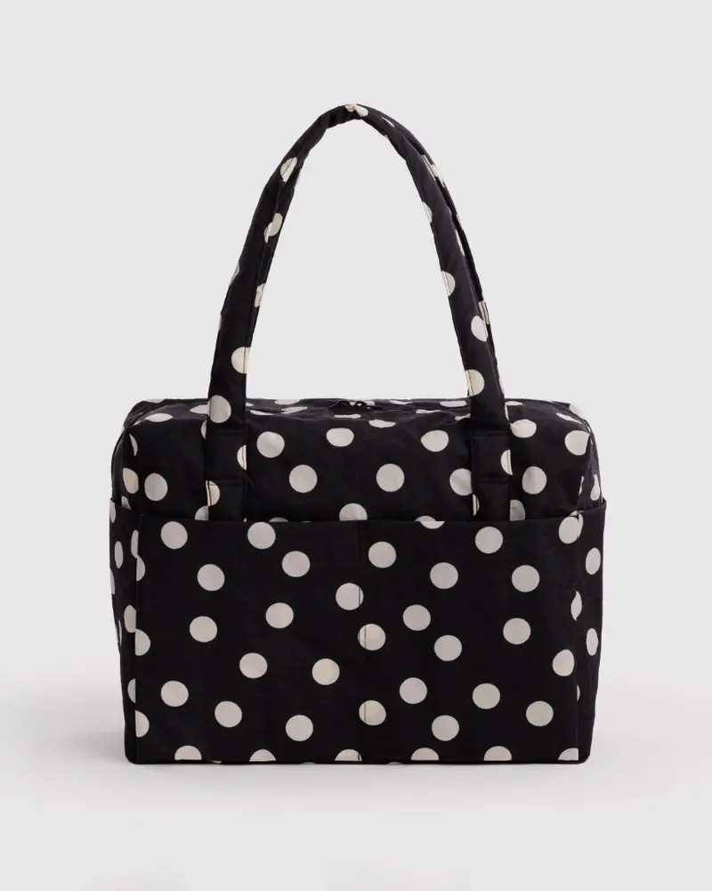 Cloud Carry-On Bag - Black & Cream Polkadot [PRE ORDER]