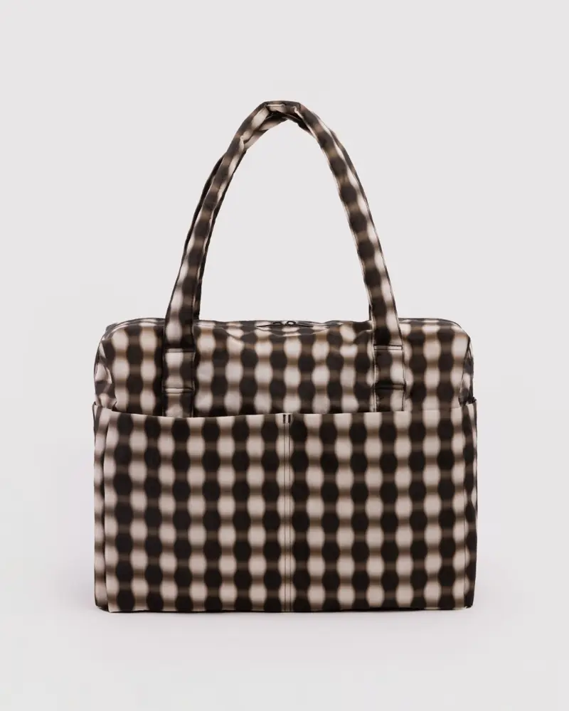 Cloud Carry-On Bag - Blurred Gingham Brown