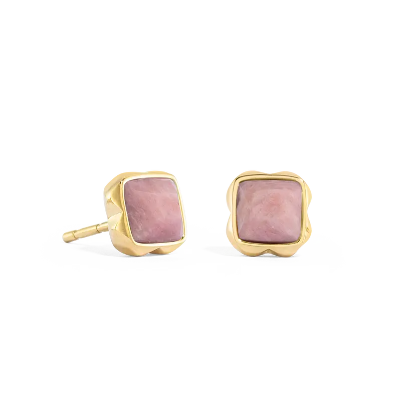 Coeur de Lion Birthstone July Earrings Rhodochrosite