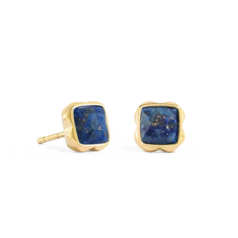 Coeur de Lion Birthstone September Earrings Lapis Lazuli