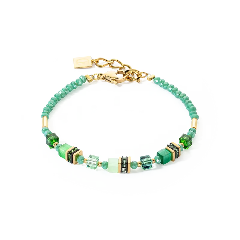Coeur de Lion Bracelet Mini Cubes green