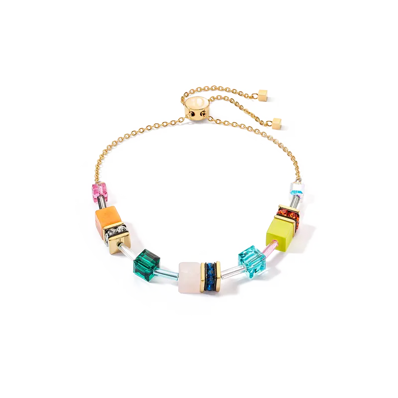 Coeur de Lion Geocube armband Iconic Nature Chain dopamine