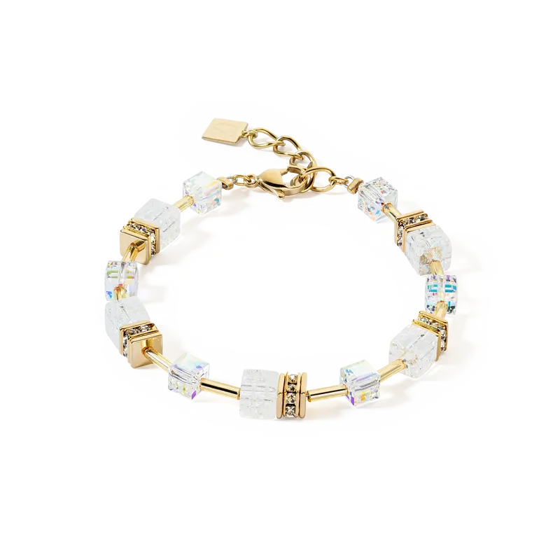Coeur de Lion GeoCUBE Iconic Nature bracelet gold white