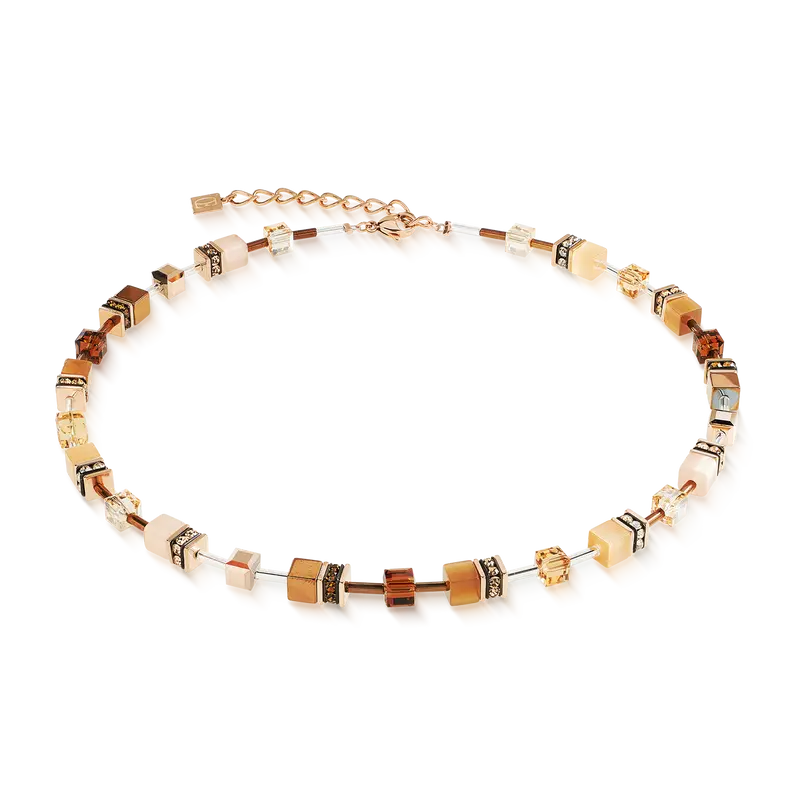 Coeur de Lion GeoCUBE® Iconic Necklace Mocha Mousse