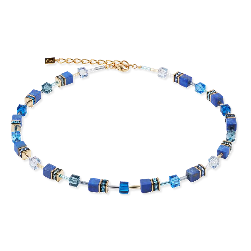 Coeur de Lion GeoCUBE® Iconic Precious necklace blue