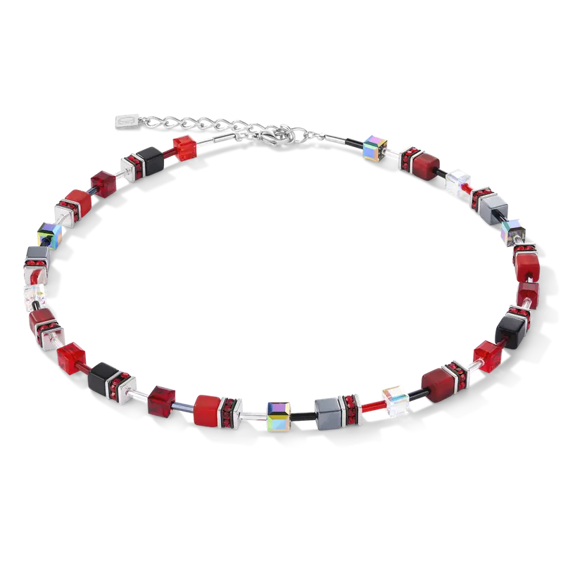 Coeur de Lion Geocube Ketting red-haematite