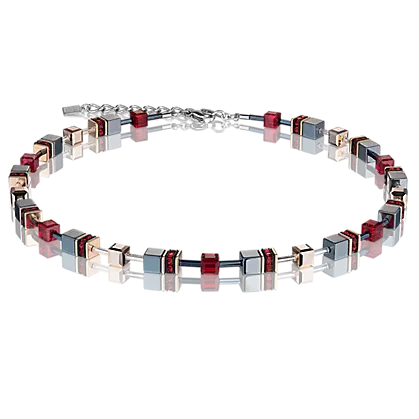 Coeur de Lion Geocube Ketting red