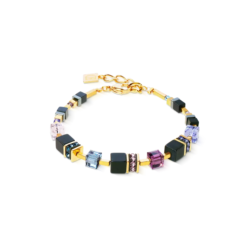 Coeur de Lion GeoCUBE® Precious Classic bracelet Blue Moon gold