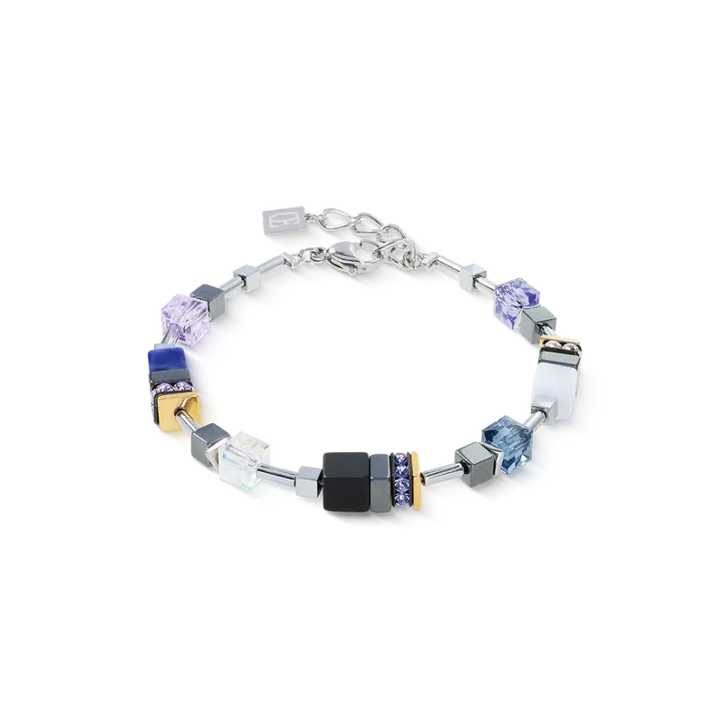 Coeur de Lion GeoCUBE® Precious Motion bracelet Blue Moon Bicolour