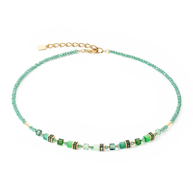 Coeur de Lion Necklace Mini Cubes green