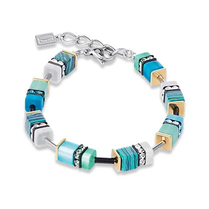 Coeur de Lion sieraad Geocube Armband Blue