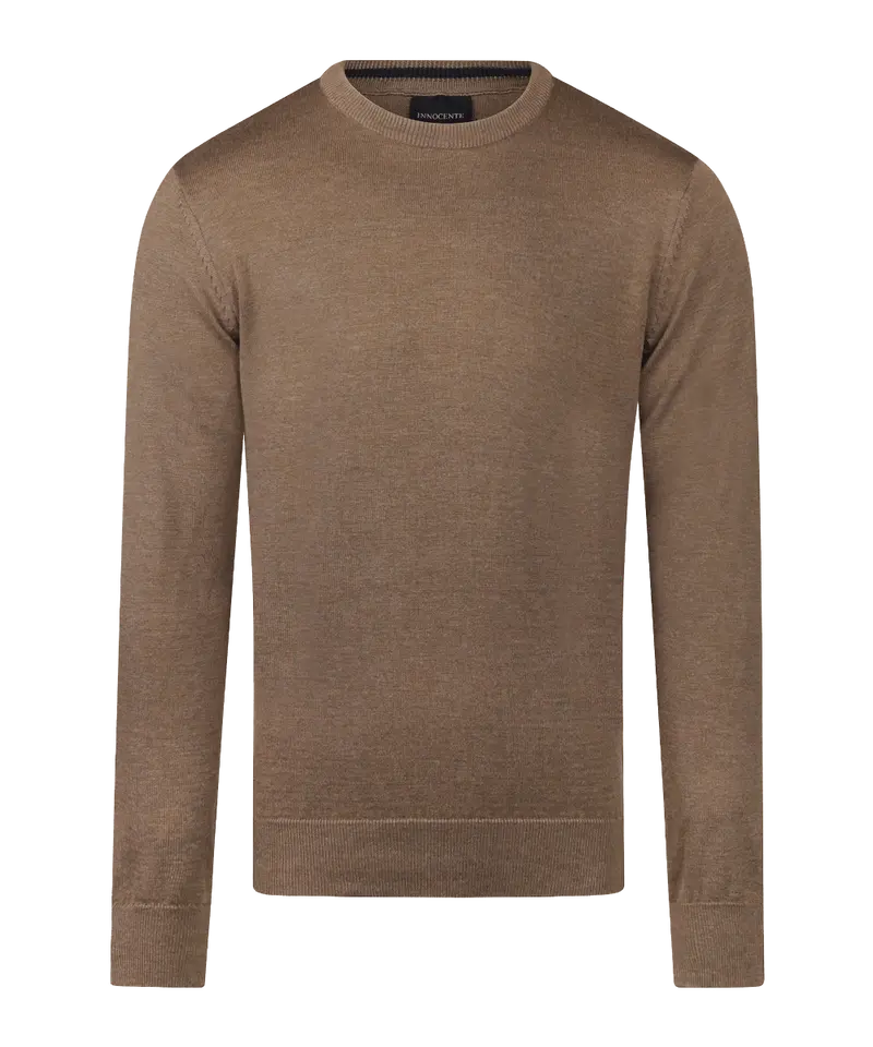 Coffee pullover met crewneck