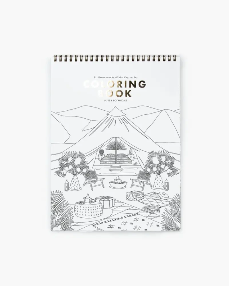 Coloring Book - Bliss & Botanicals [PRE ORDER]