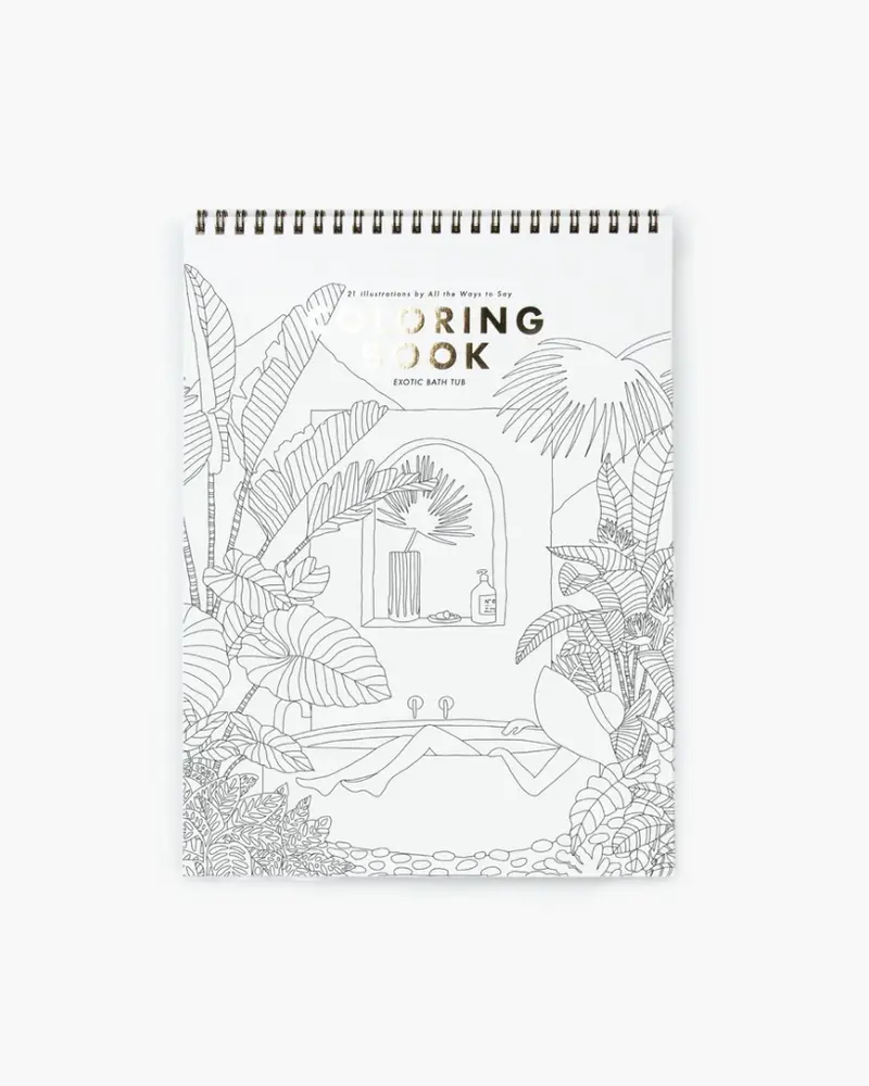 Coloring Book - Exotic Bathtub [PRE ORDER]