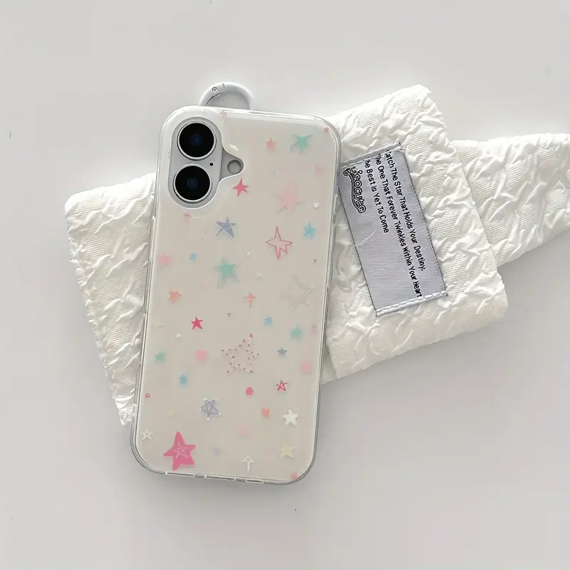 Colourful Doodle Stars iPhone Case