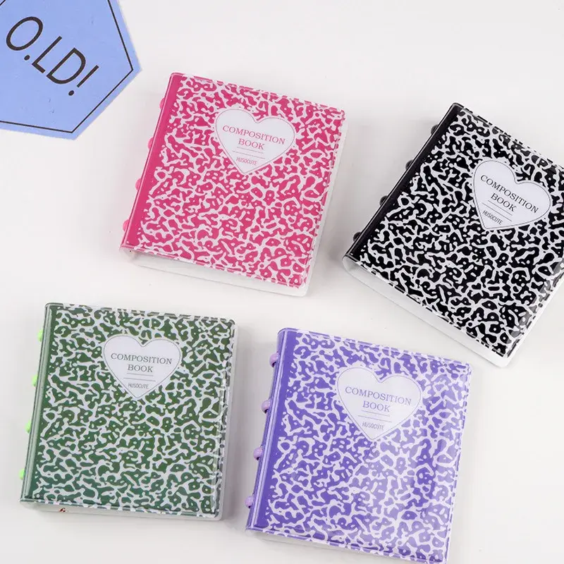 Composition Book Photo Card Ring Binder (4 Colours)