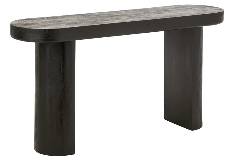 Console Mangohout Zwart/Naturel J-Line