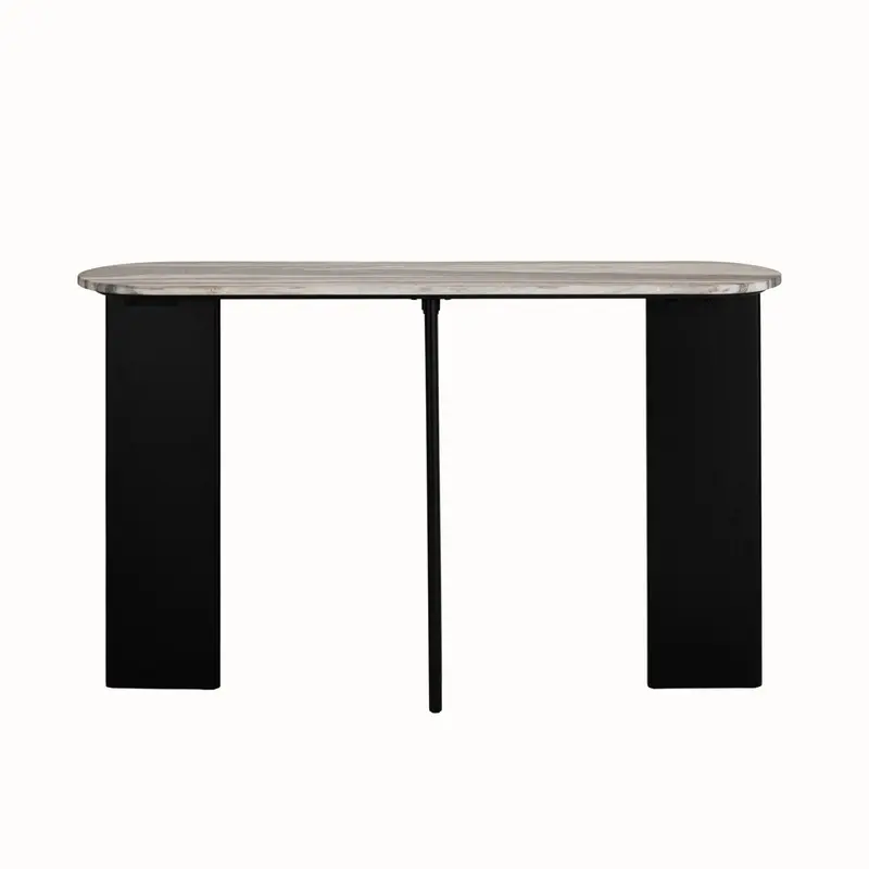 Console Mathilde Marmer Zwart/Perzik J-Line