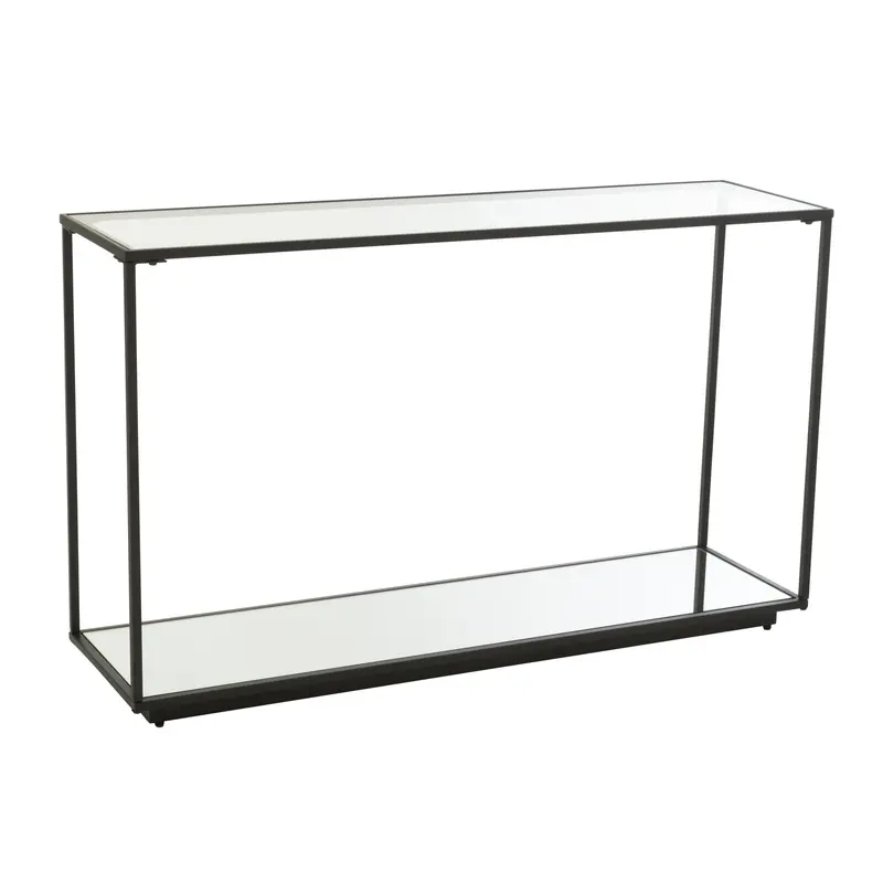 Console Metaal/Glas Zwart J-Line