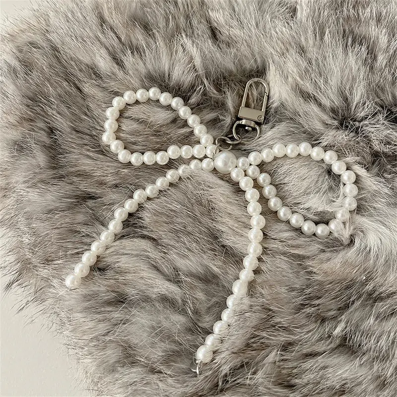 Coquette Pearl Ribbon Bow Clip On Charm
