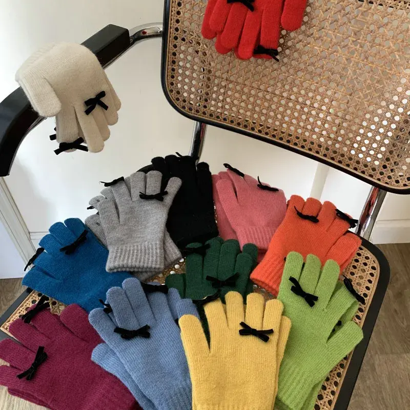 Coquette Ribbon Gloves (12 Colours)