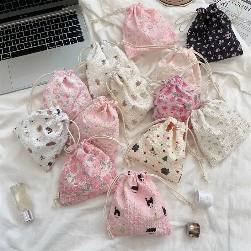 Cottage Grandma Drawstring Pouch (13 Designs)