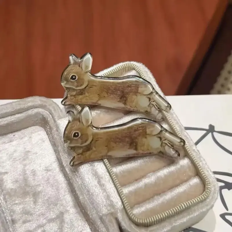 Cottagecore Bunnies Hair Claw Clip Set (2 pcs)