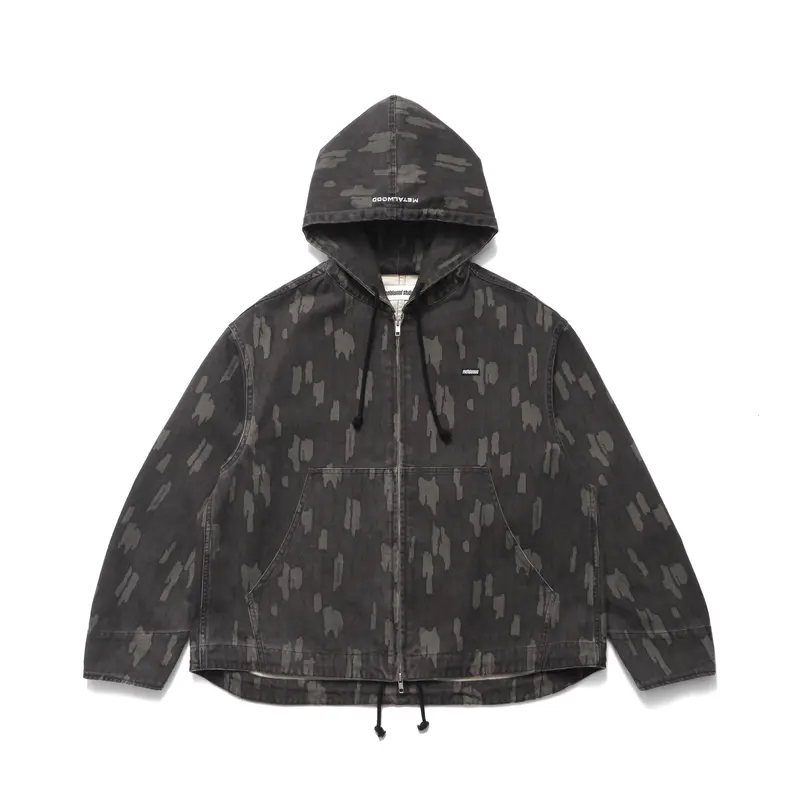 Cotton Twill Zip Hoodie