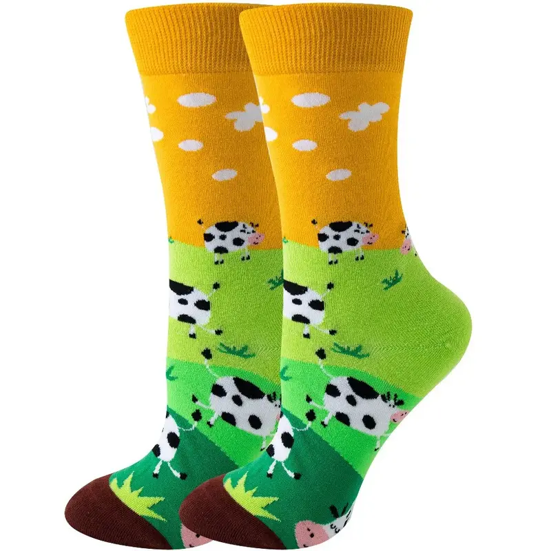 Cow Pasture Crew Socks