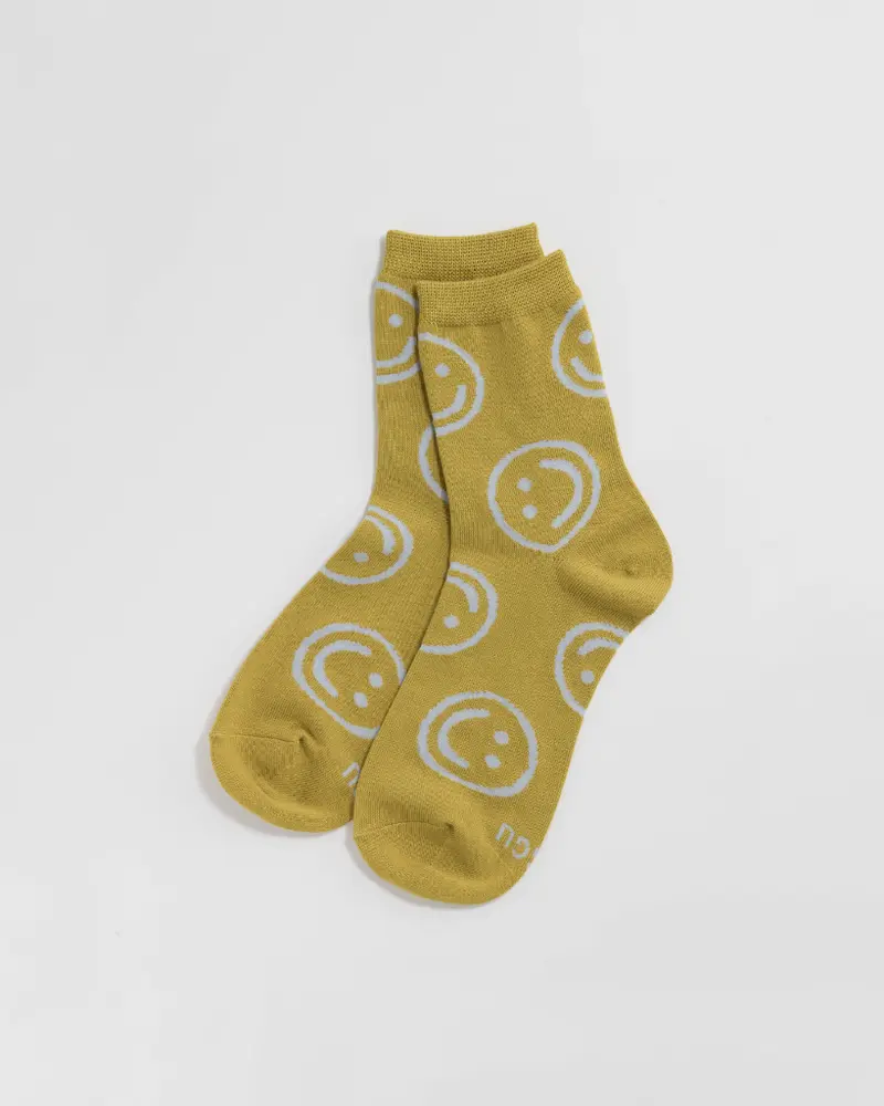 Crew Socks - Happy Ochre