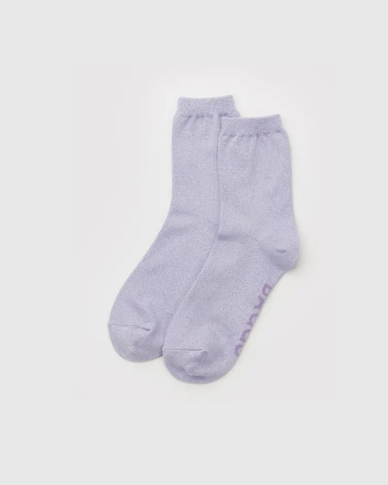 Crew Socks - Lilac Metallic