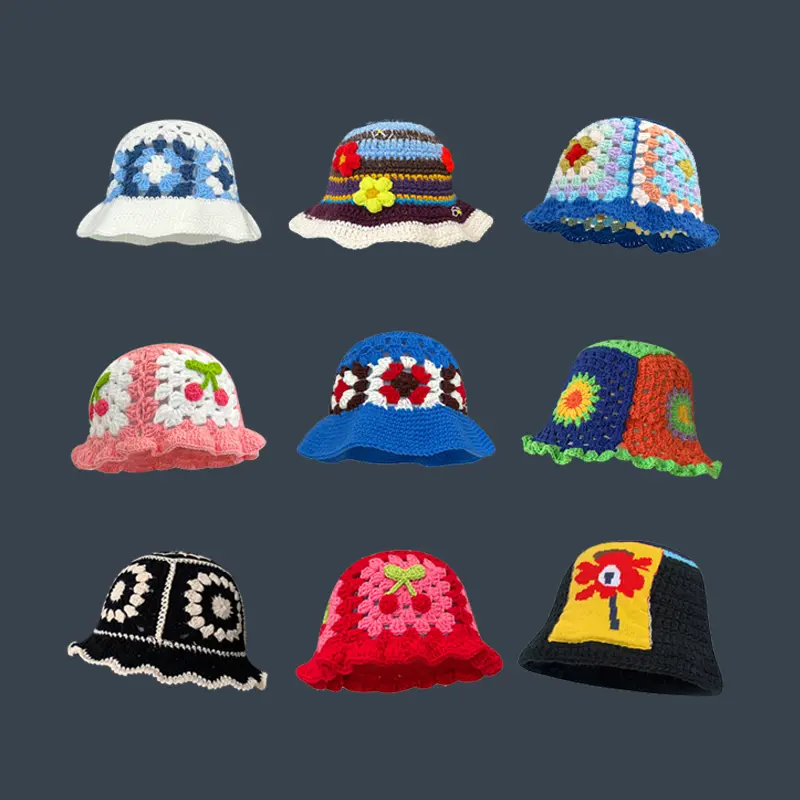 Crochet Pattern Bucket Hat (9 Designs)